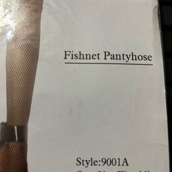 Leg Avenue Fishnet Pantyhose Style 9001A One Size Neon Orange 90-165 lbs. New - Picture 4 of 10